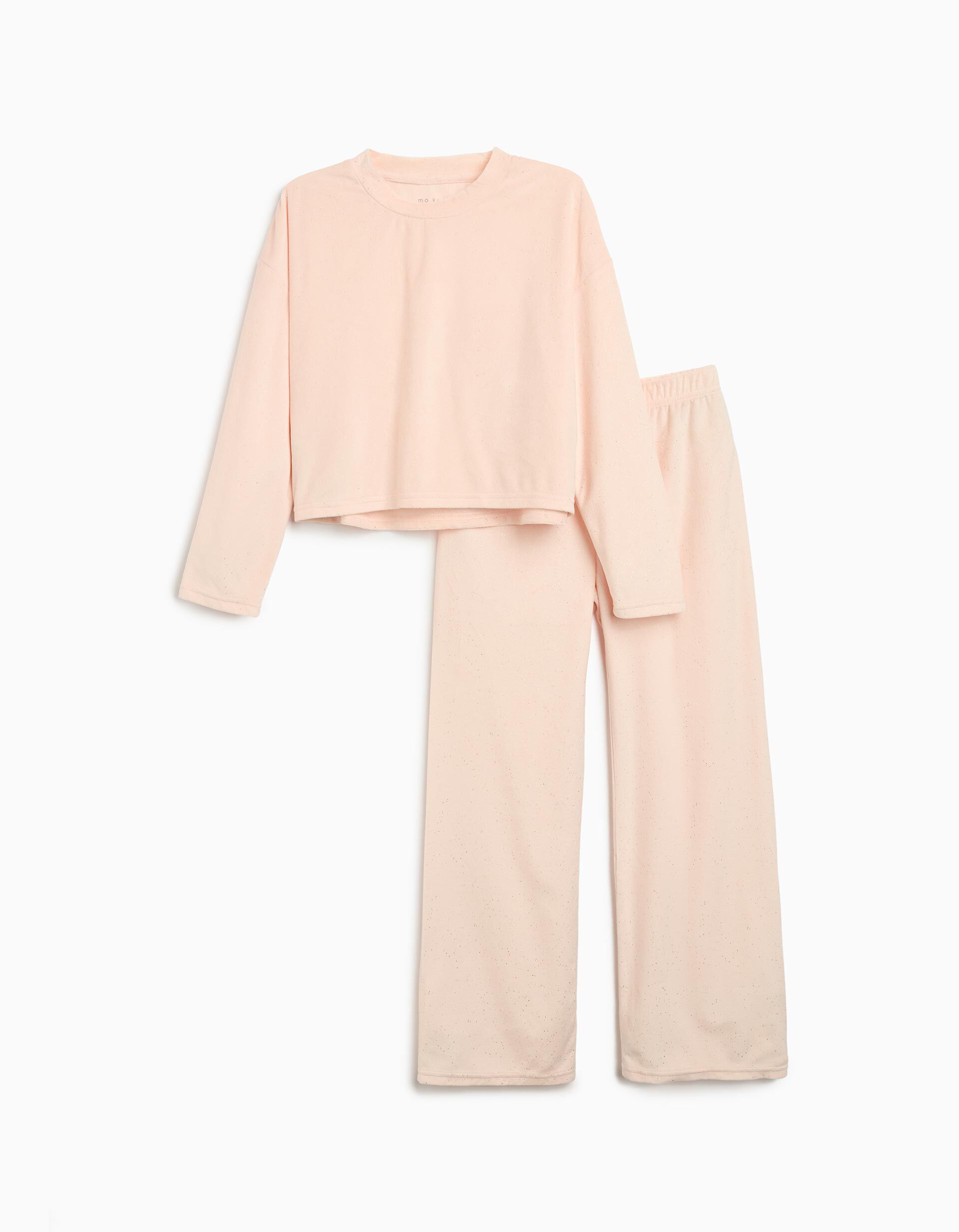 Comprar Online Pijama Veludo, Menina, Rosa Claro