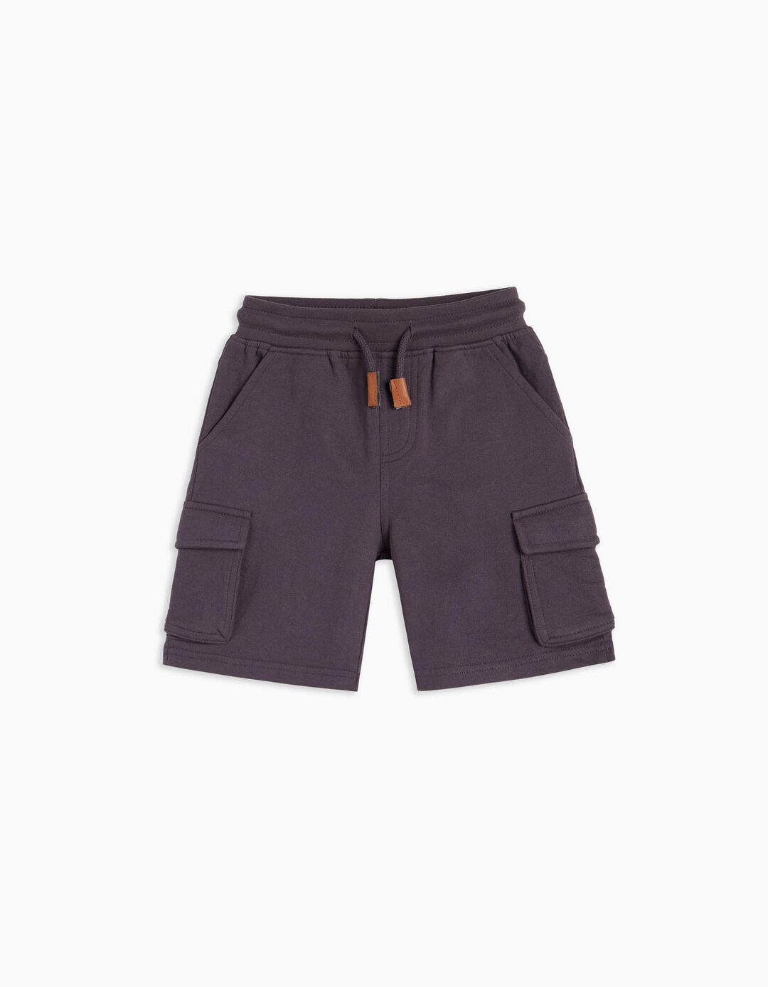 Cargo Twill Shorts, Boys, Grey