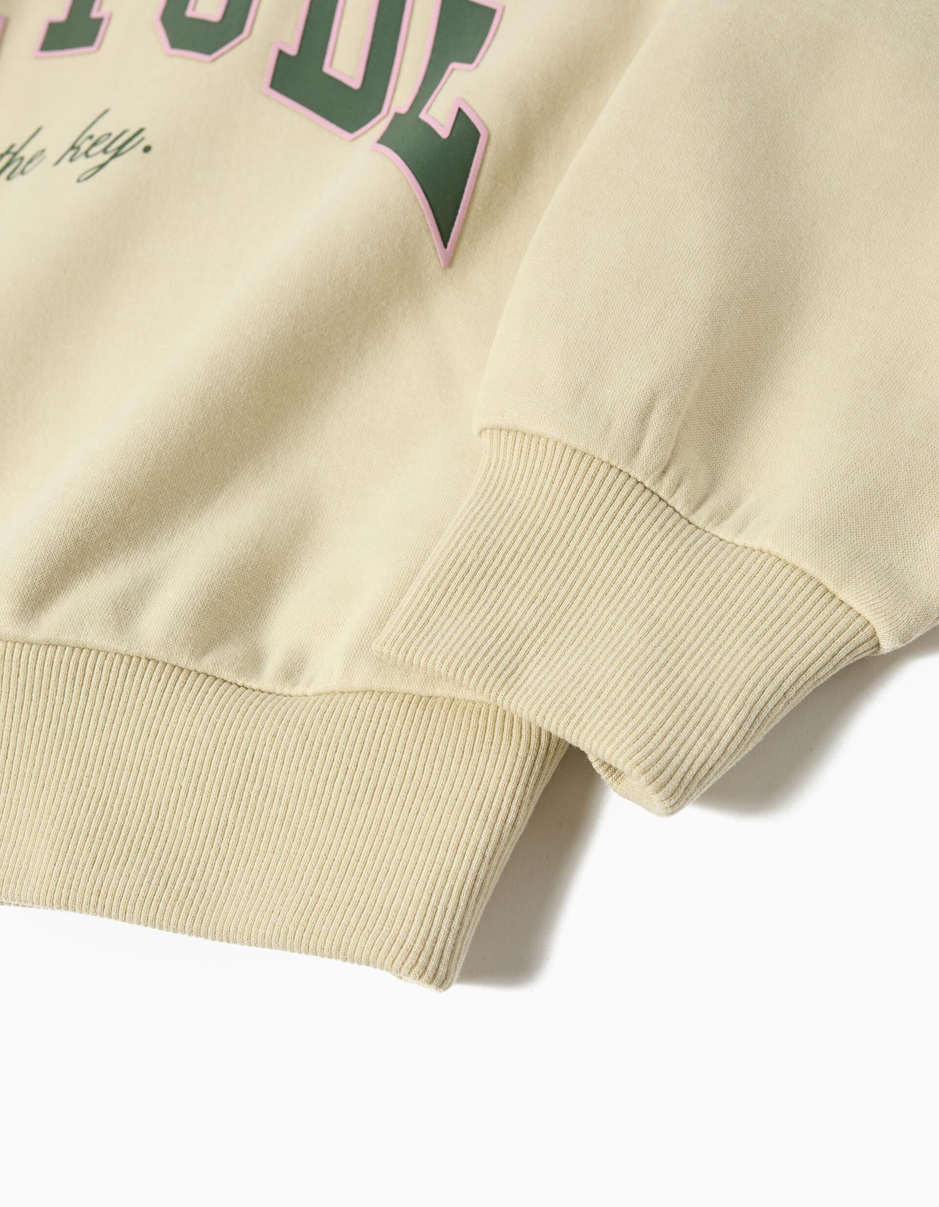 Comprar Online Sweatshirt de Felpa, Menina, Bege Claro