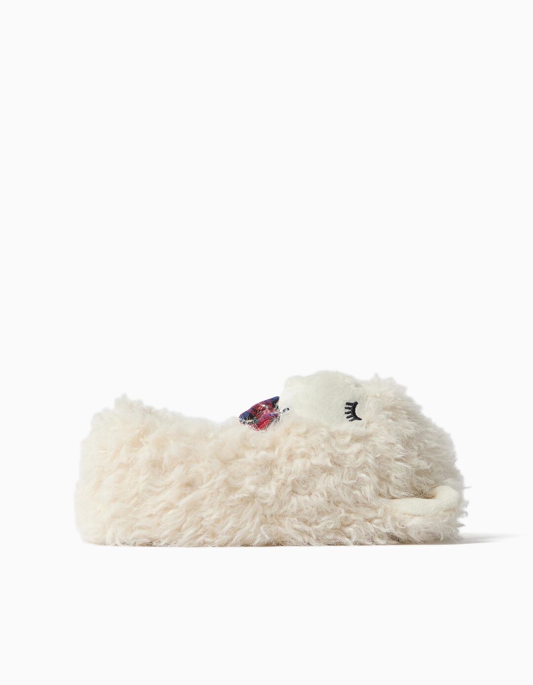 Pantufas Lama, Menina, Branco