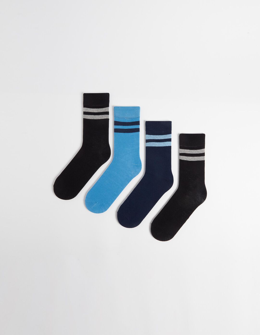 4 Pairs of Socks Pack, Men, Multicolour