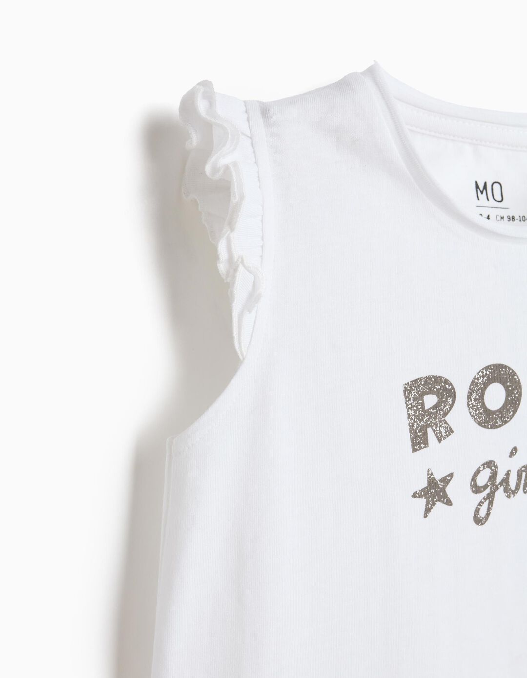T-shirt Estampada, Menina, Branco