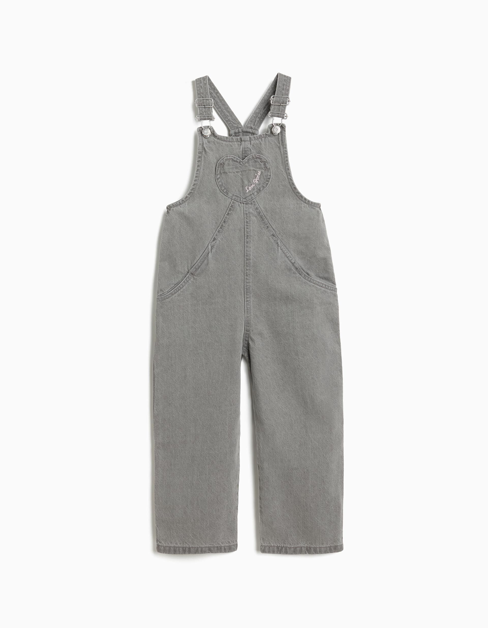 Comprar Online Jardineiras de Ganga, Menina, Cinzento