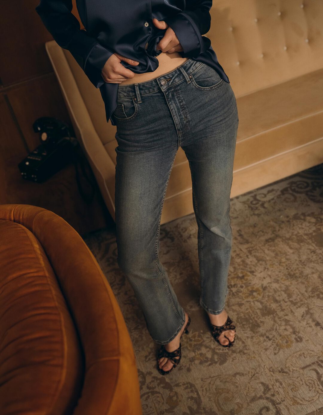 Cal&ccedil;as de Ganga, Mulher, Azul