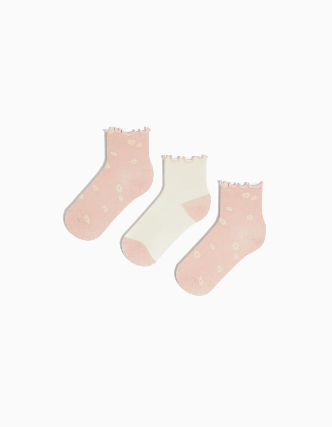 Pack 3 Pairs of Socks, Girls, Multicolor