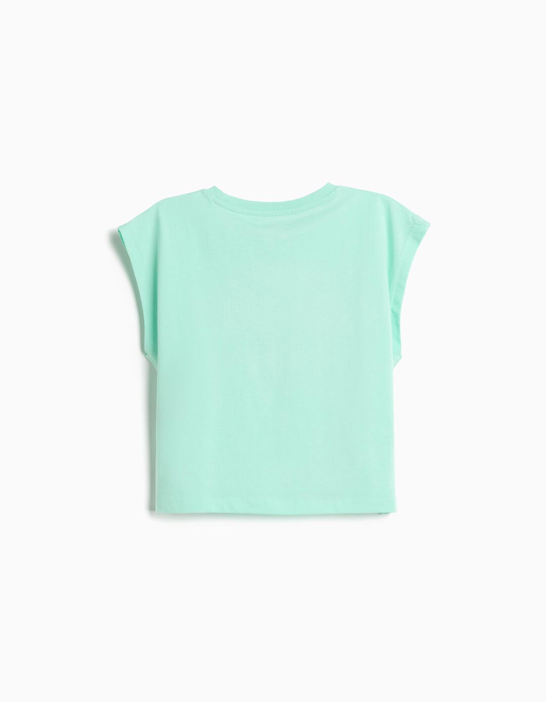 T-shirt Estampada, Menina, Verde Claro