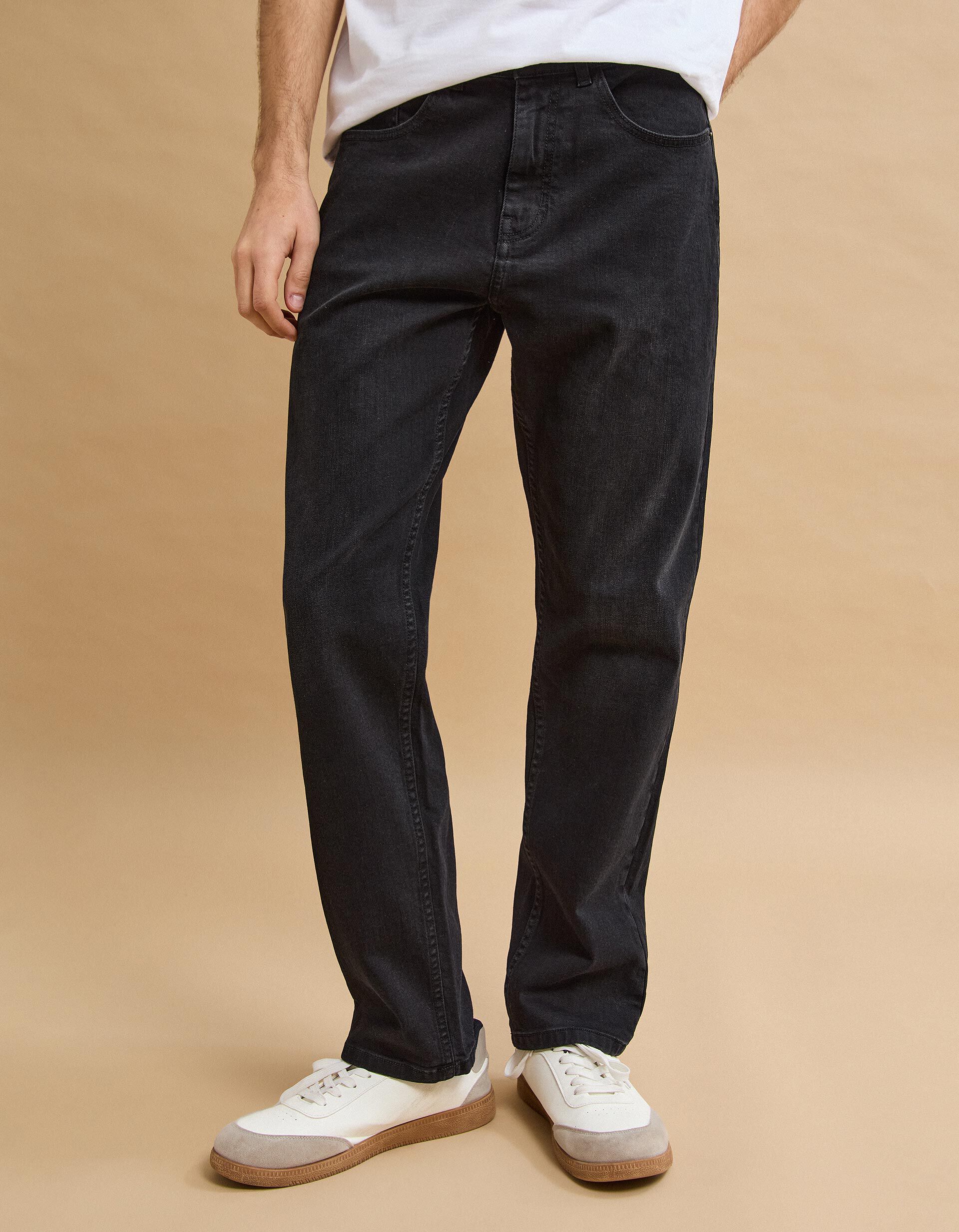 Comprar Online Cal&ccedil;as 'Tapered Fit', Homem, Preto