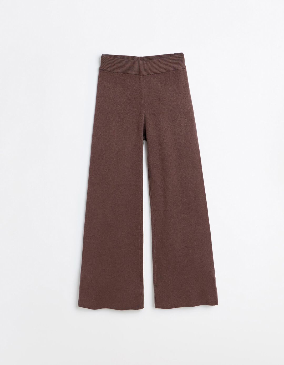 Cal&ccedil;as De Malha 'Wide Leg', Menina, Castanho Escuro