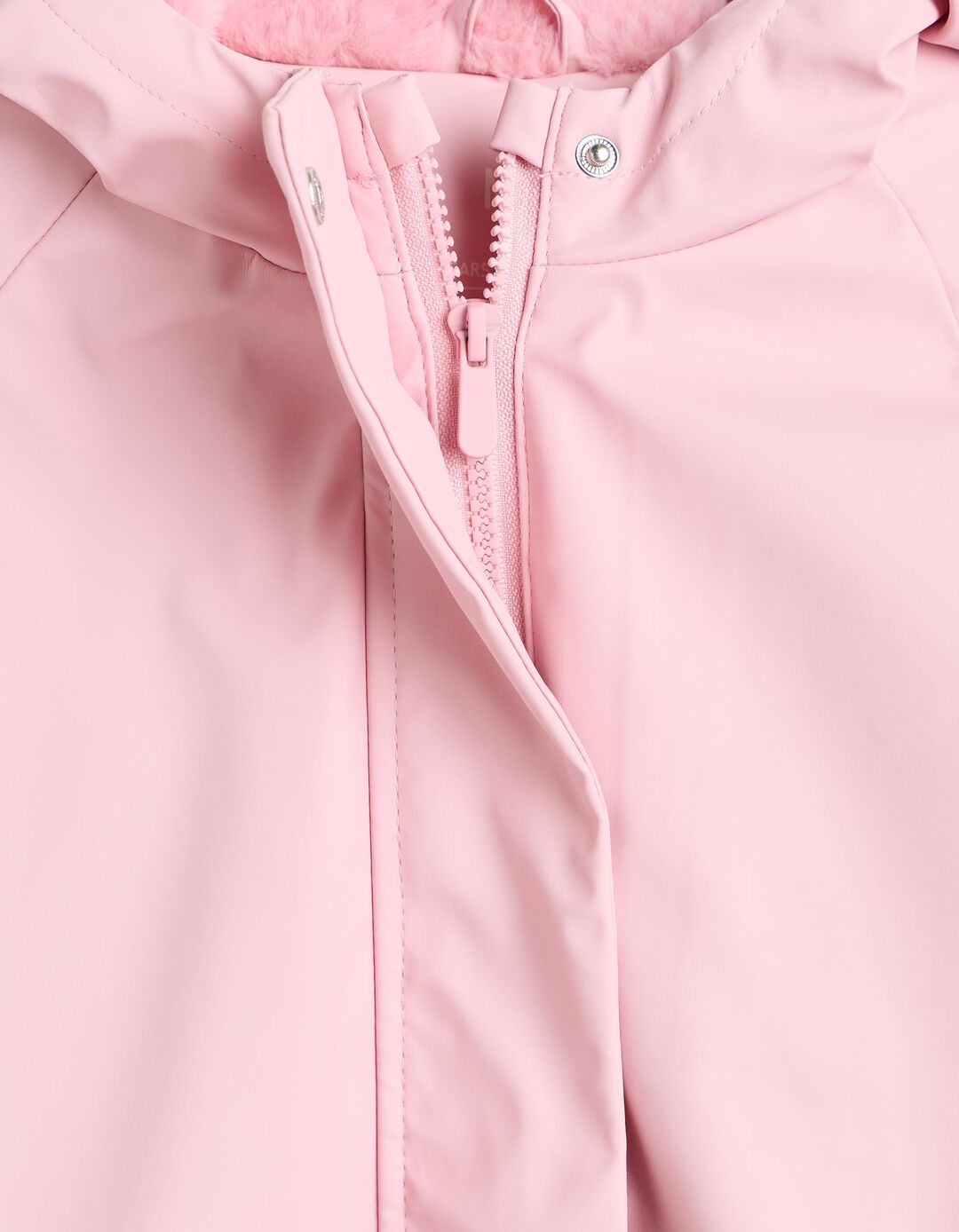 Parka Imperme&aacute;vel Com Capuz, Menina, Rosa