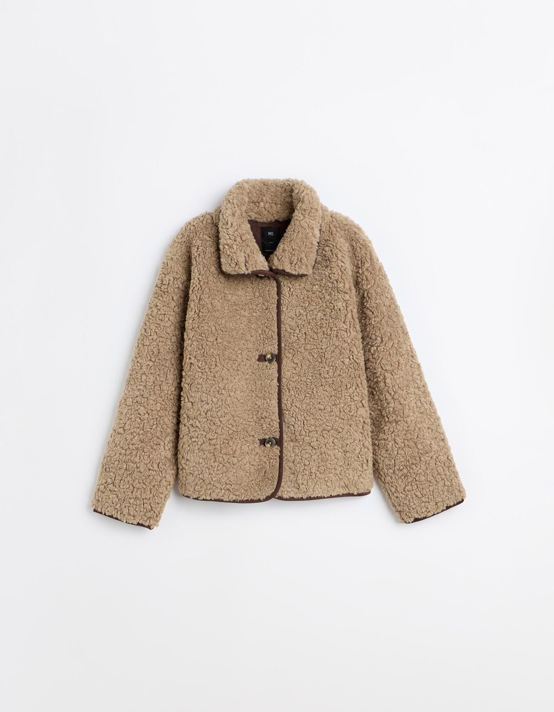 Casaco Shearling, Mulher, Bege