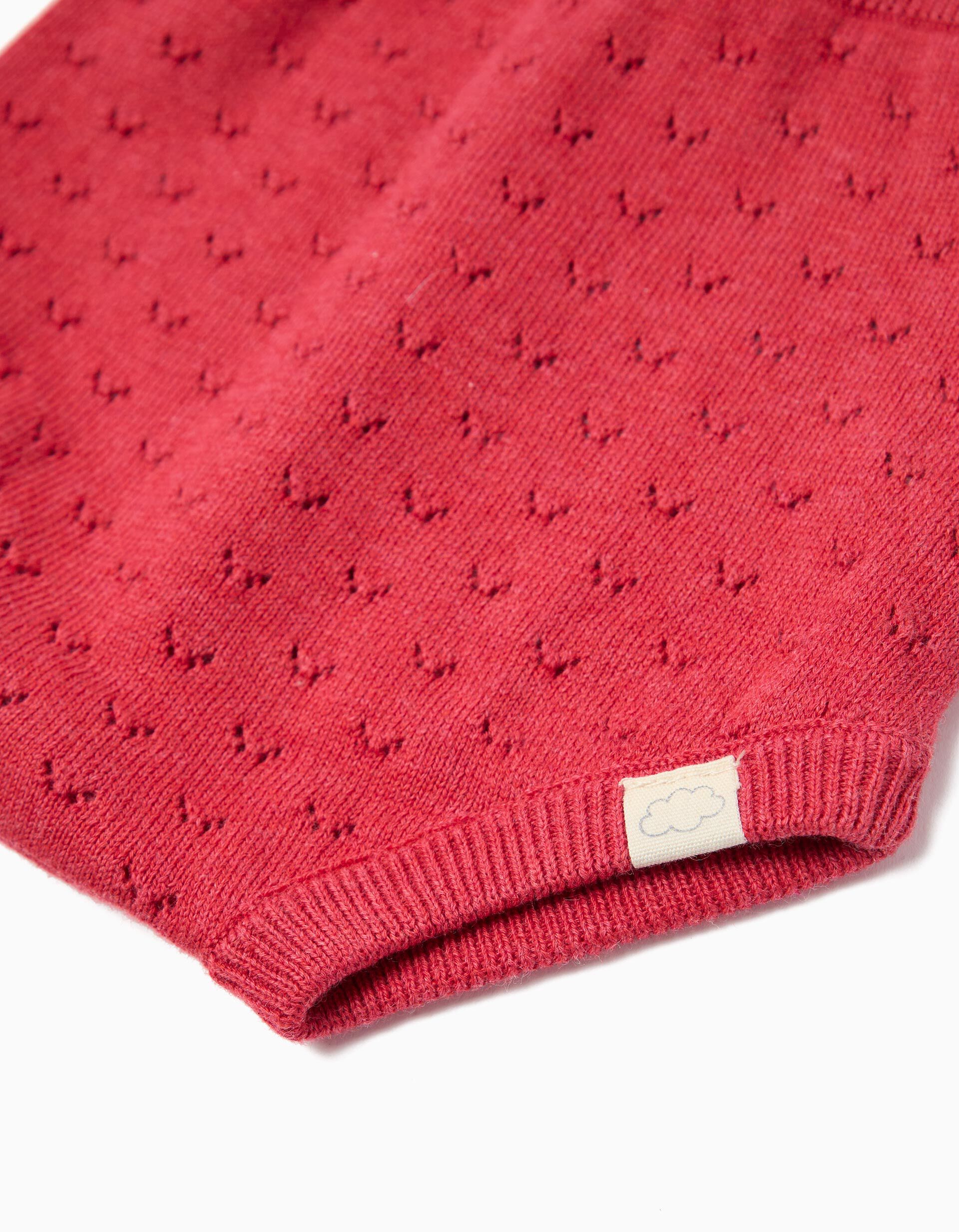 Comprar Online Cal&ccedil;&otilde;es de Malha, Rec&eacute;m-Nascido, Vermelho