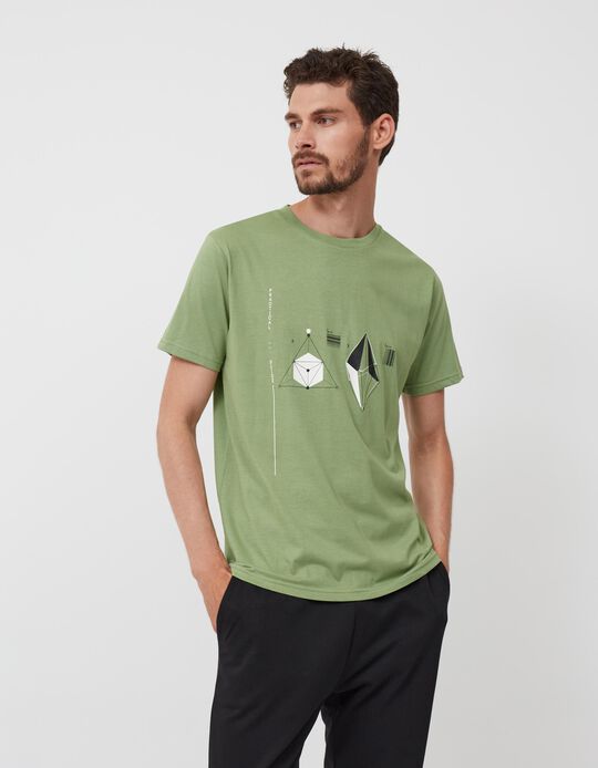 T-shirt, Men, Green