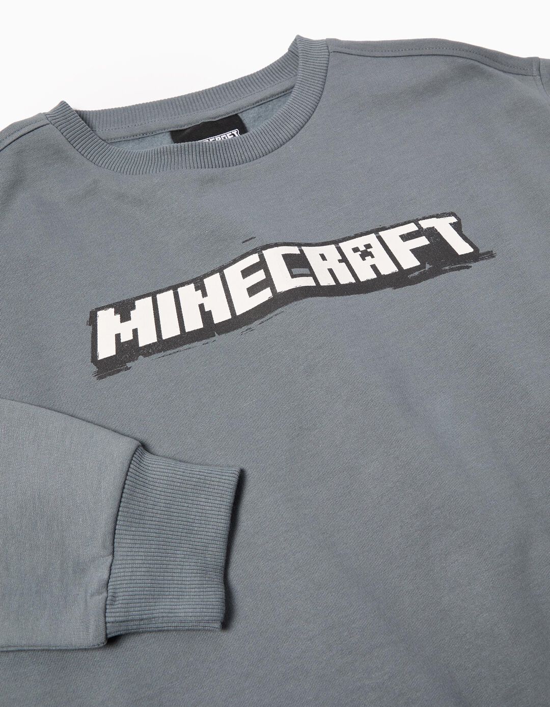 Sweatshirt 'Minecraft', Menino, Cinzento
