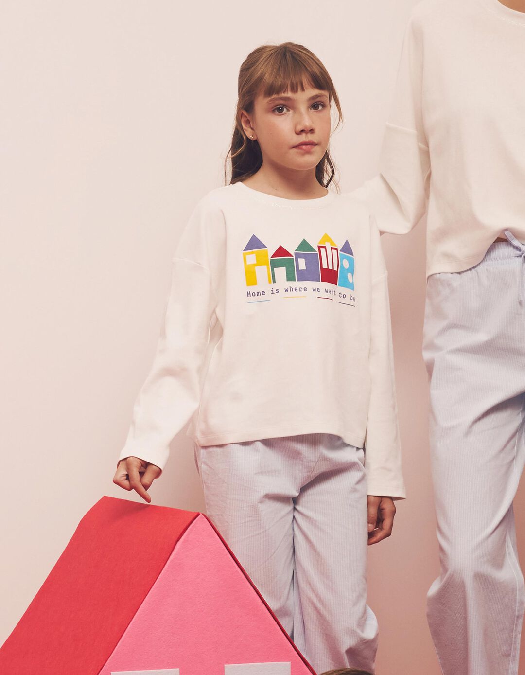Pijama, Menina, Bege Claro 