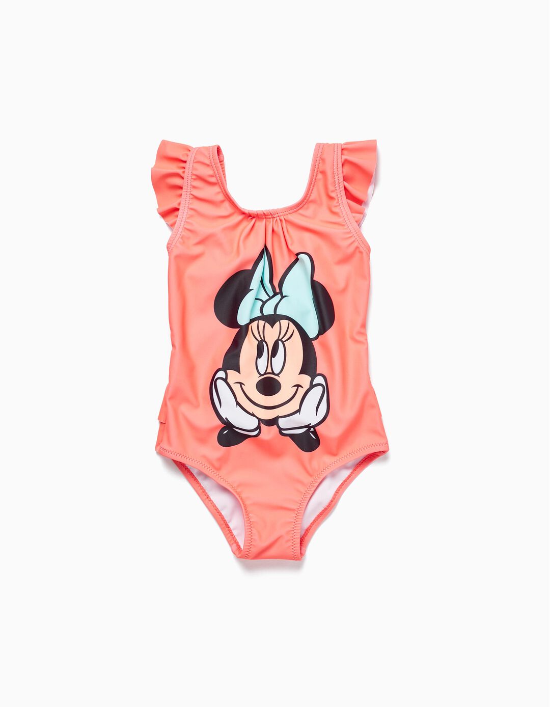 Swimsuit UV 80 Protection for Baby Girls 'Minnie', Coral