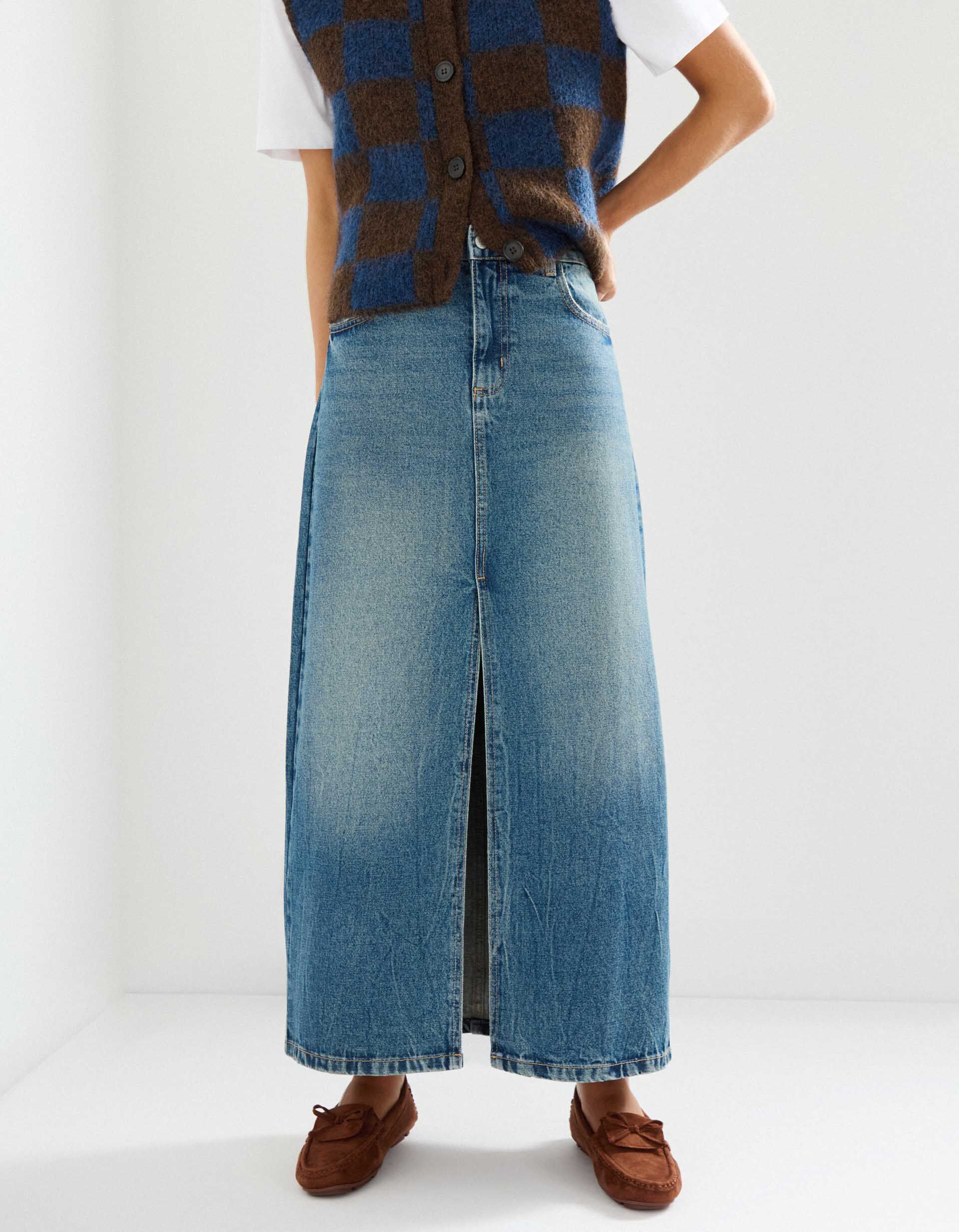 Comprar Online Saia de Ganga, Mulher, Azul 