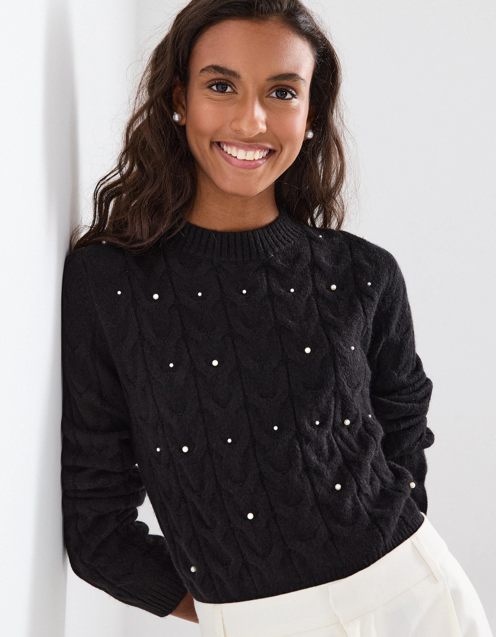 Comprar Online Camisola de Malha, Mulher, Preto