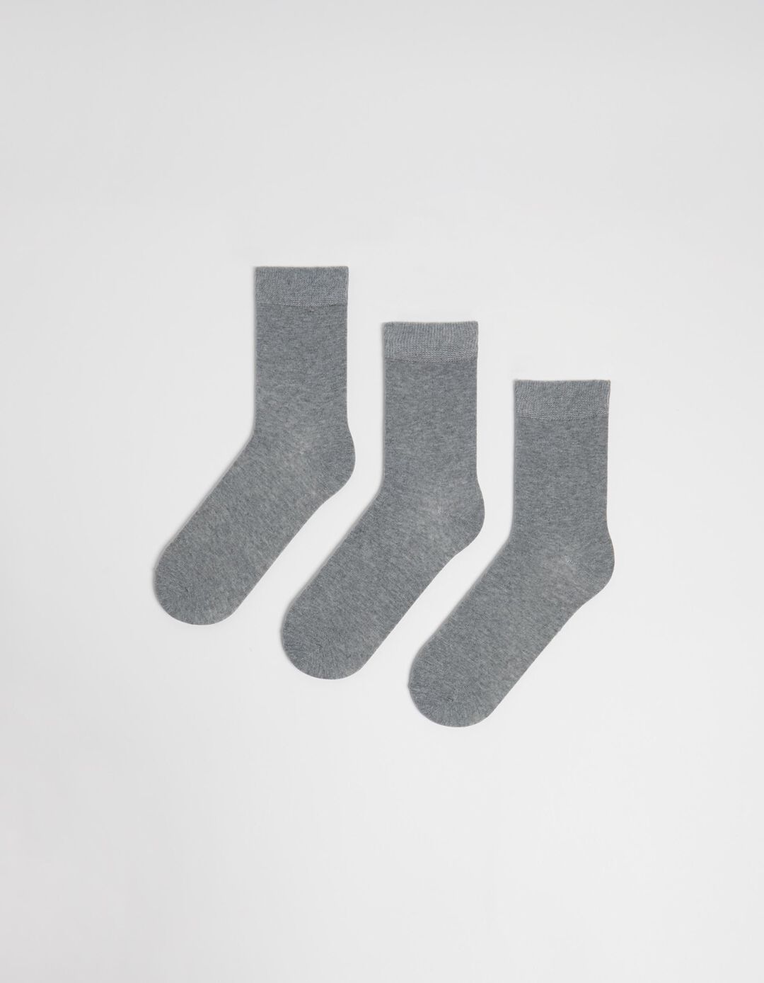 Pack 3 Pairs of Socks, Men, Gray