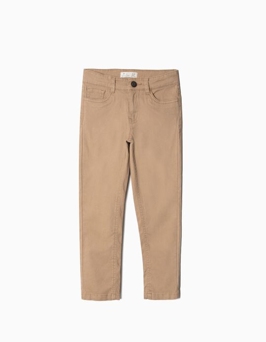 Twill Trousers, Camel