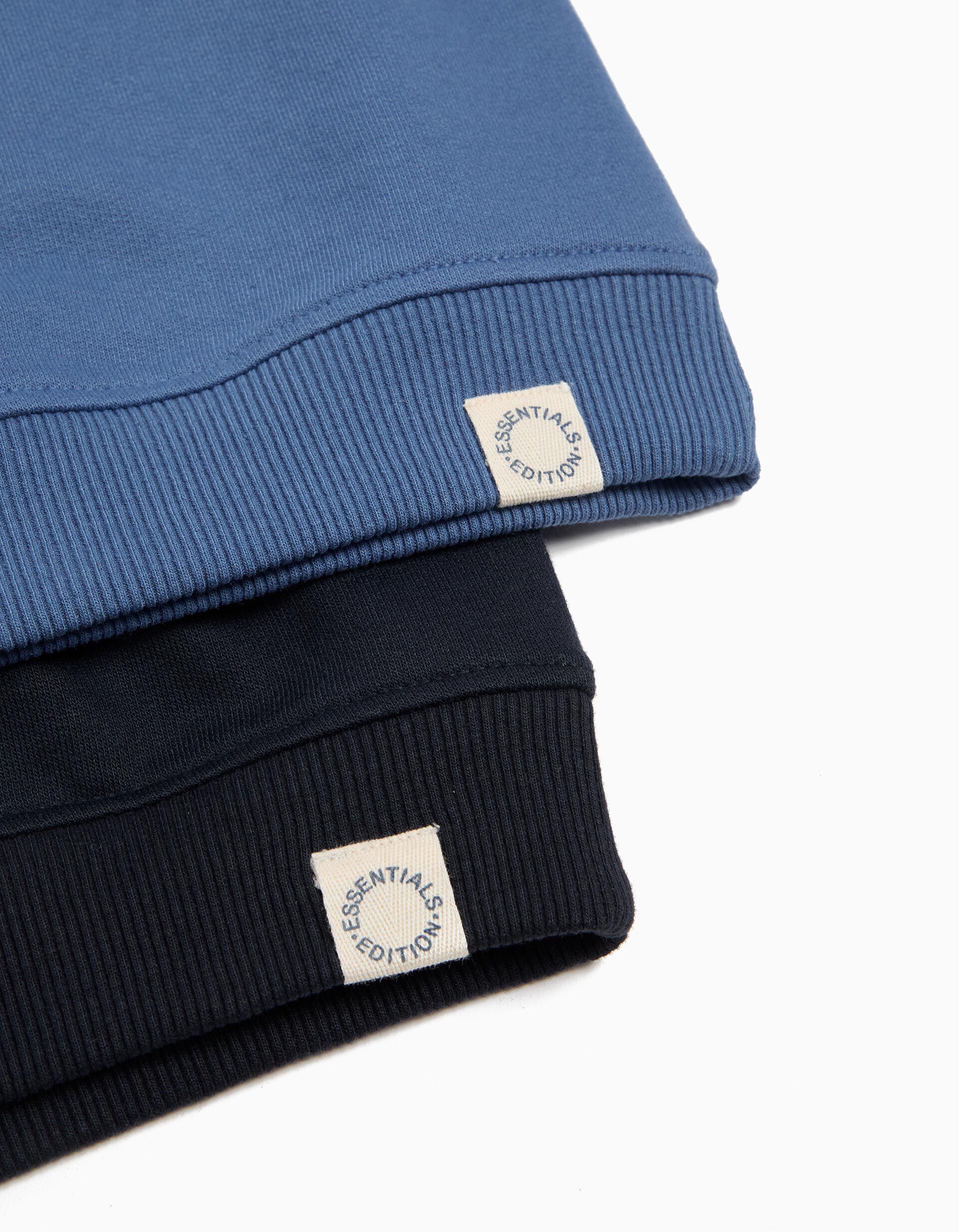 Comprar Online Pack 2 Sweatshirts, Menino, Azul/Azul Escuro
