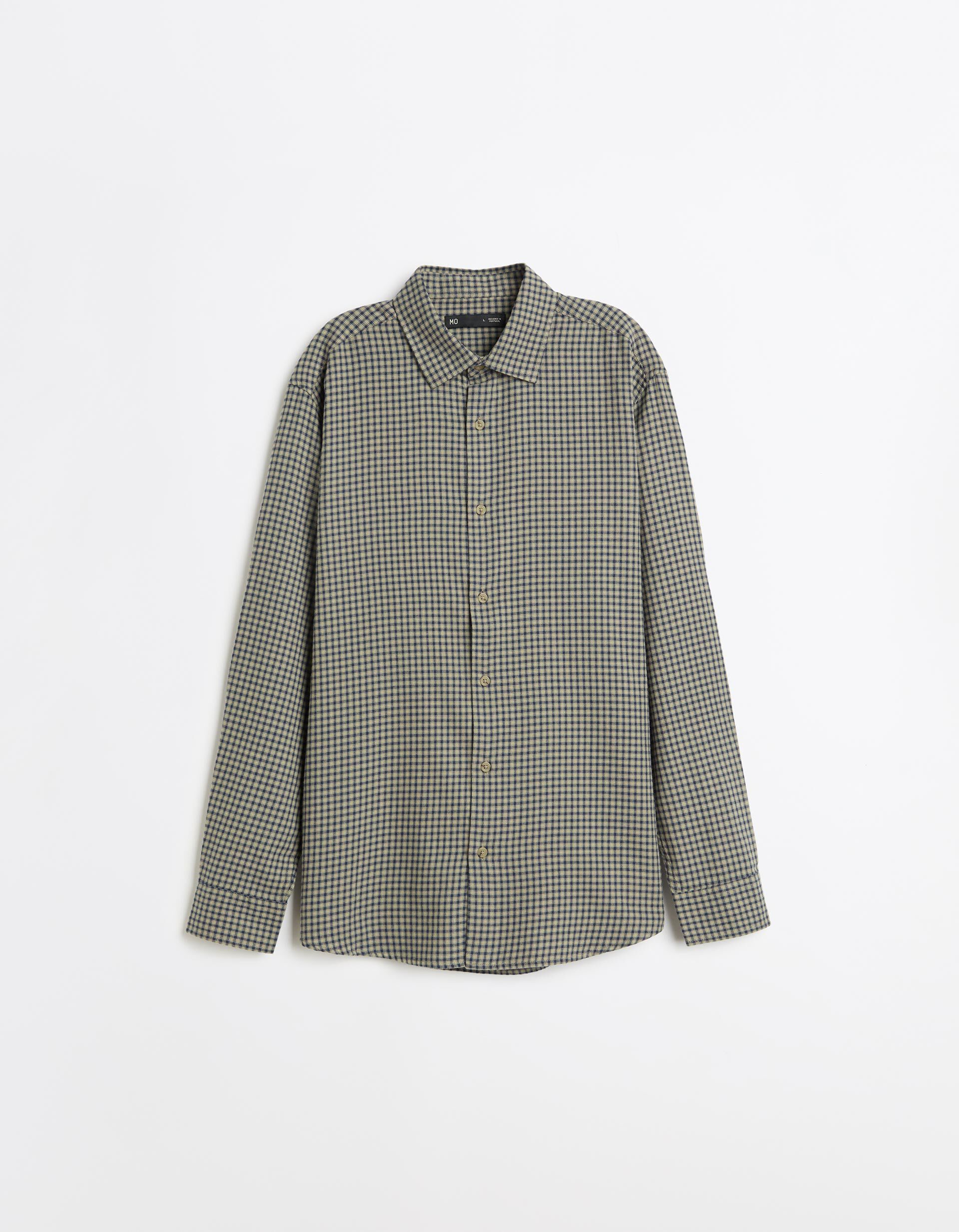 Comprar Online Camisa Slim Com Padr&atilde;o, Homem, Verde Escuro