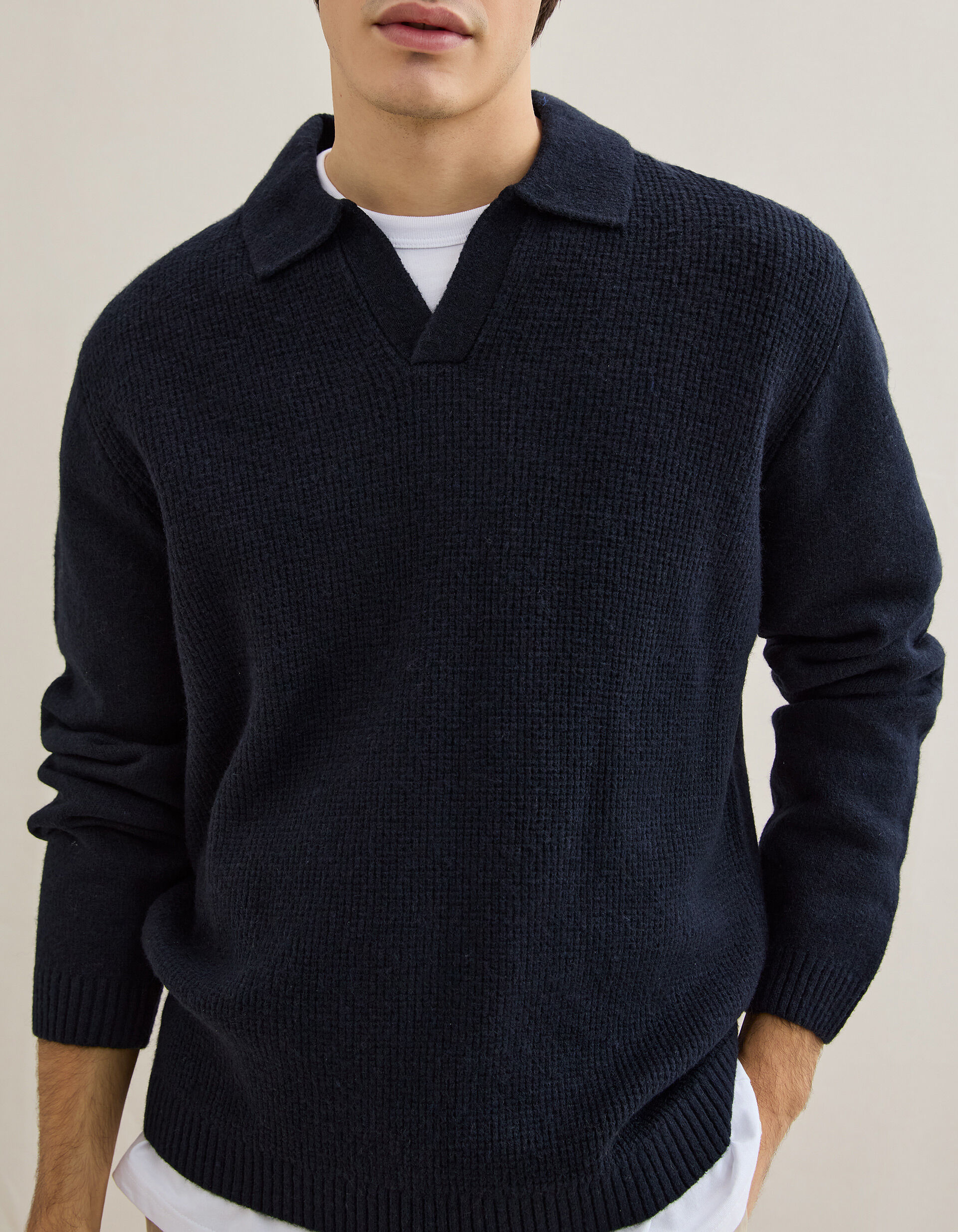 Comprar Online Polo de Malha, Homem, Azul Escuro