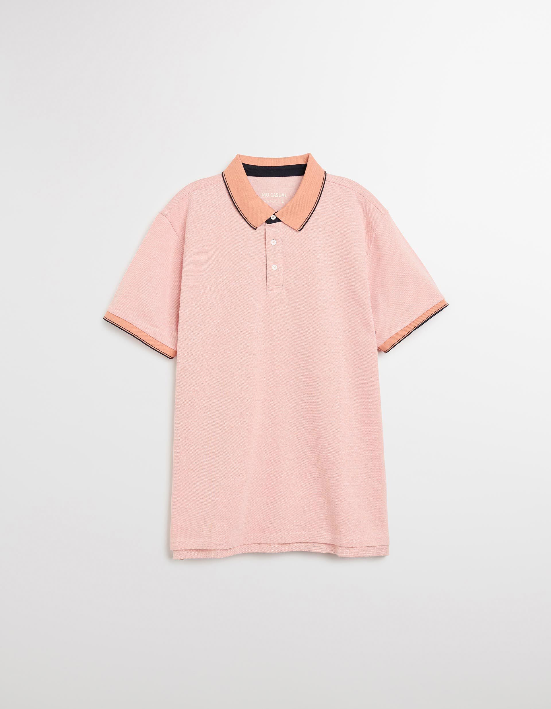 Comprar Online Polo Piquet Manga Curta, Homem, Laranja Claro 