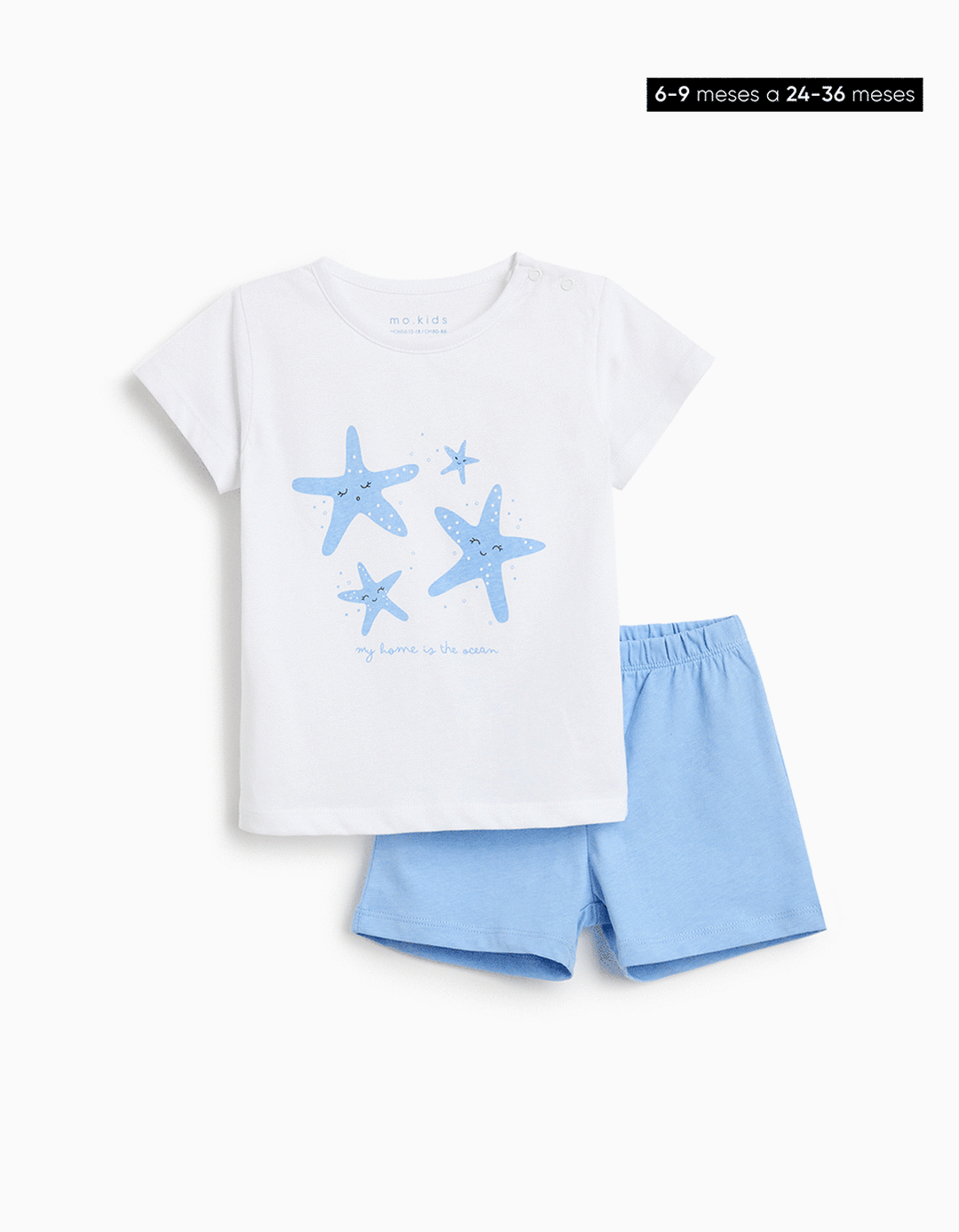 Pijama Jersey, Menina, Branco