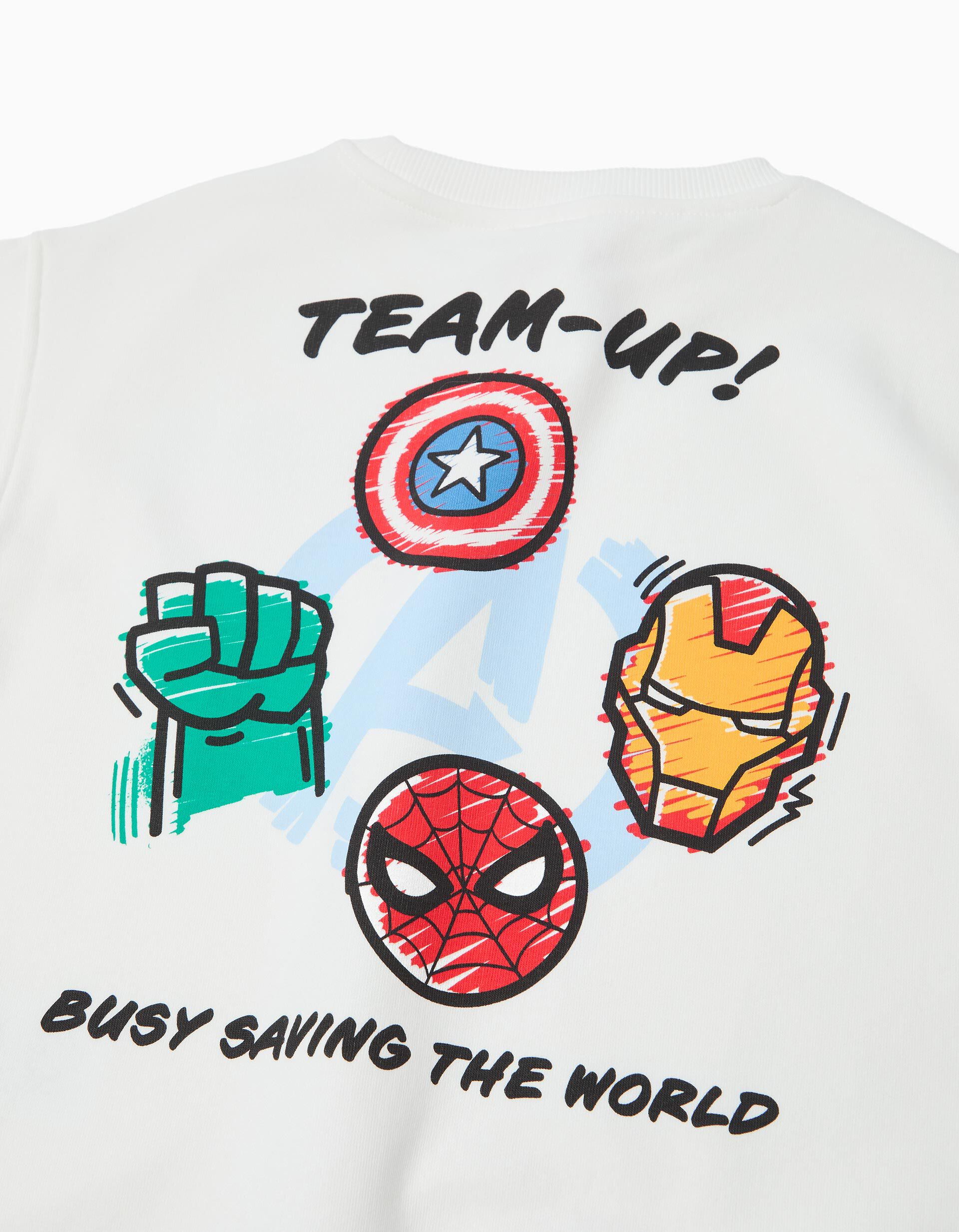 Comprar Online Sweatshirt de Felpa 'Marvel', Menino, Branco