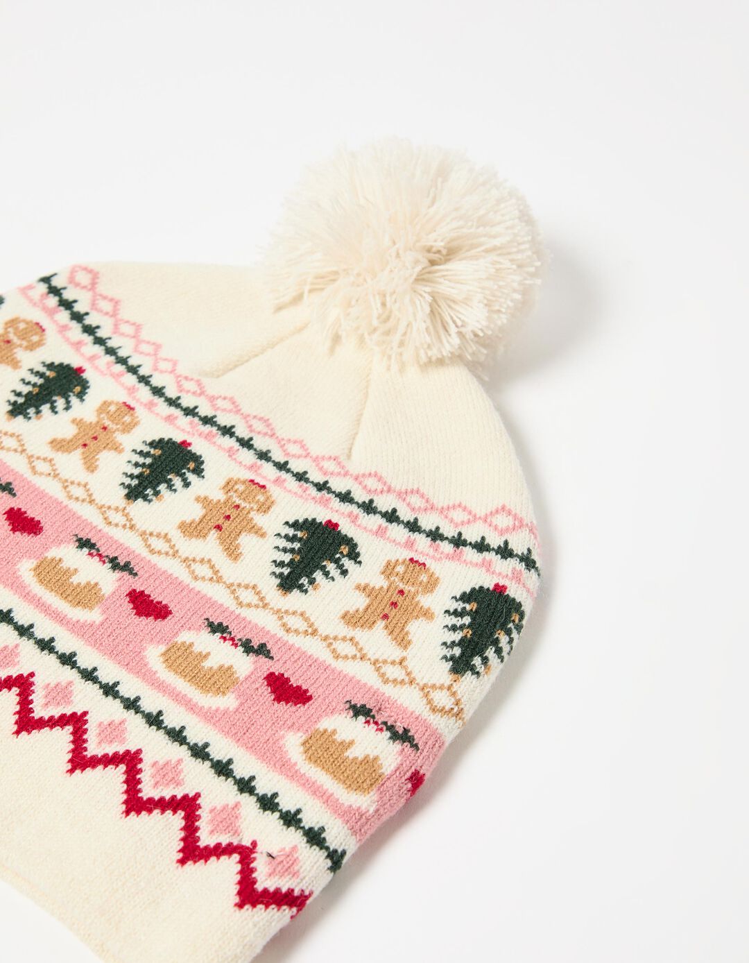 Gorro de Natal, Mulher, Bege Claro