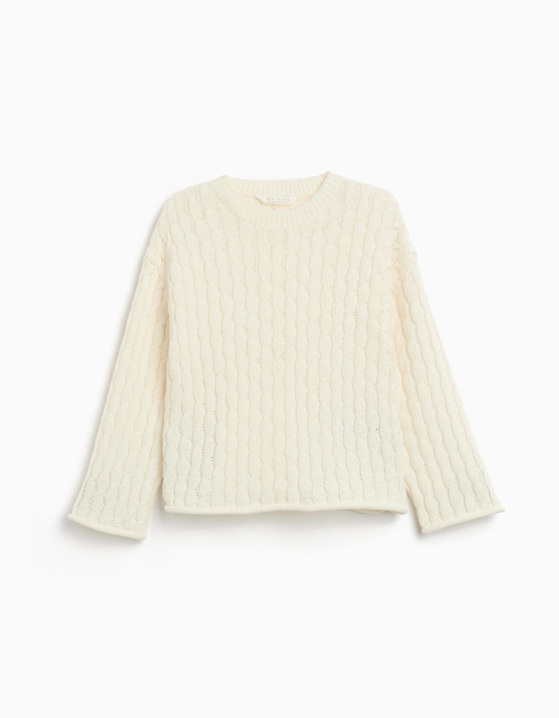 Comprar Online Camisola de Malha, Menina, Branco