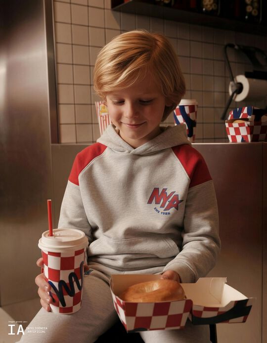 Comprar Online Conjunto de Jogging, Menino, Cinzento Claro