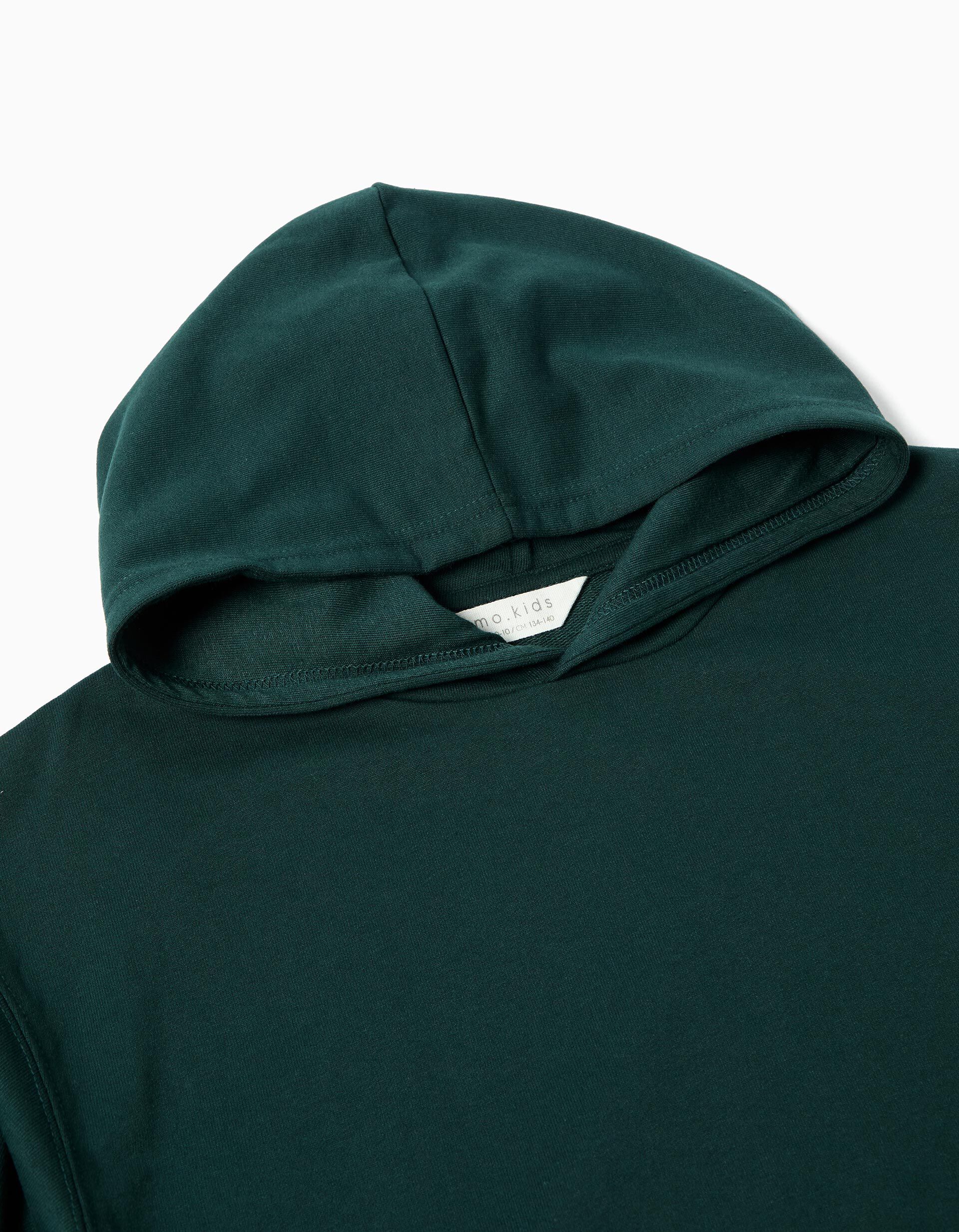 Comprar Online Sweatshirt de Felpa Capuz, Menino, Verde Escuro