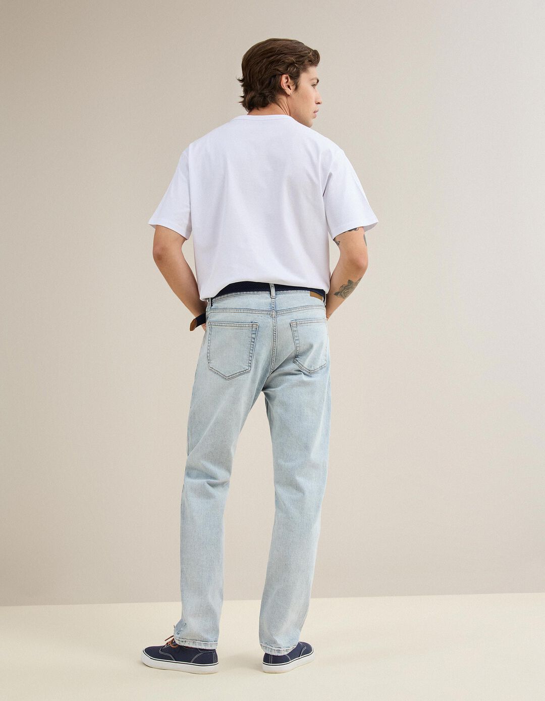 Jeans 'Slim Fit', Homem, Azul Claro