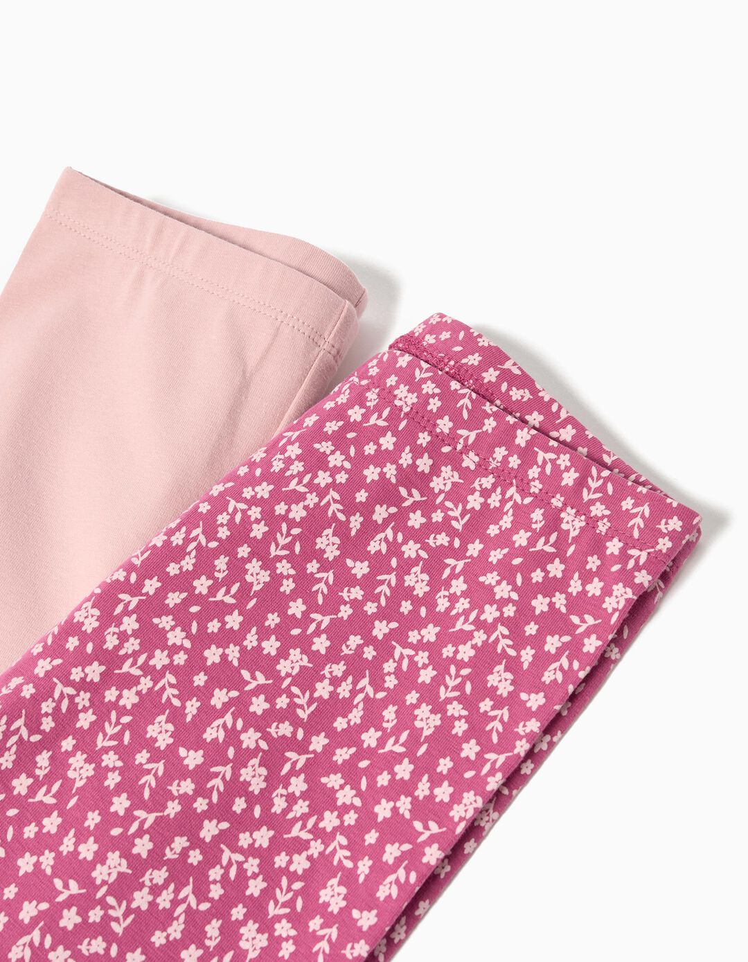 Pack 2 Leggings, Menina, Rosa Escuro