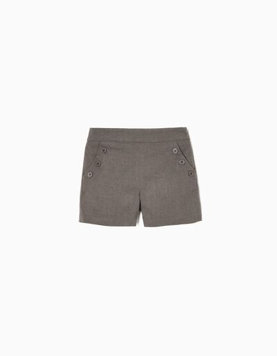 Shorts for Girls 'B&S', Grey