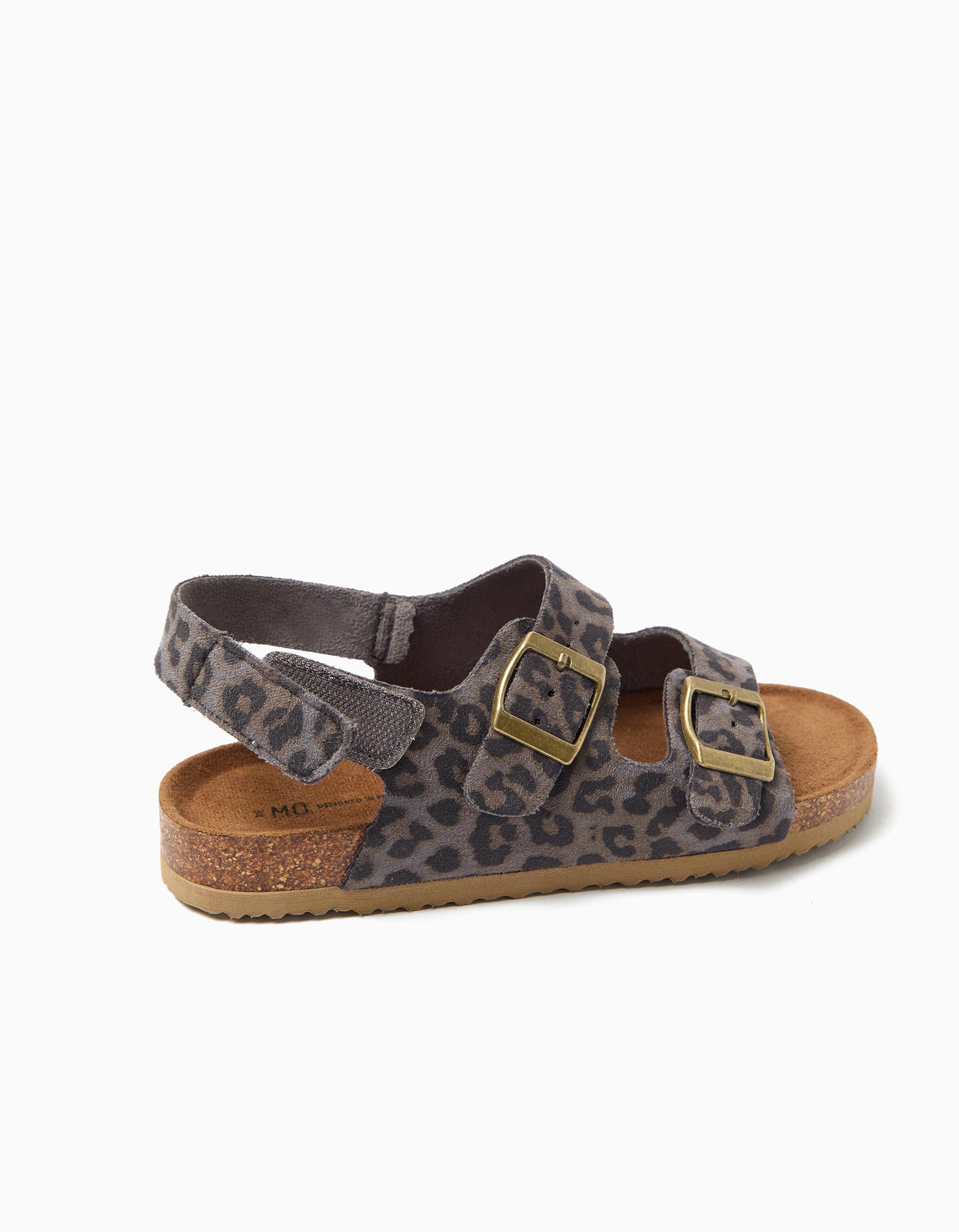 Comprar Online Sand&aacute;lias Animal Print, Menina, Bege