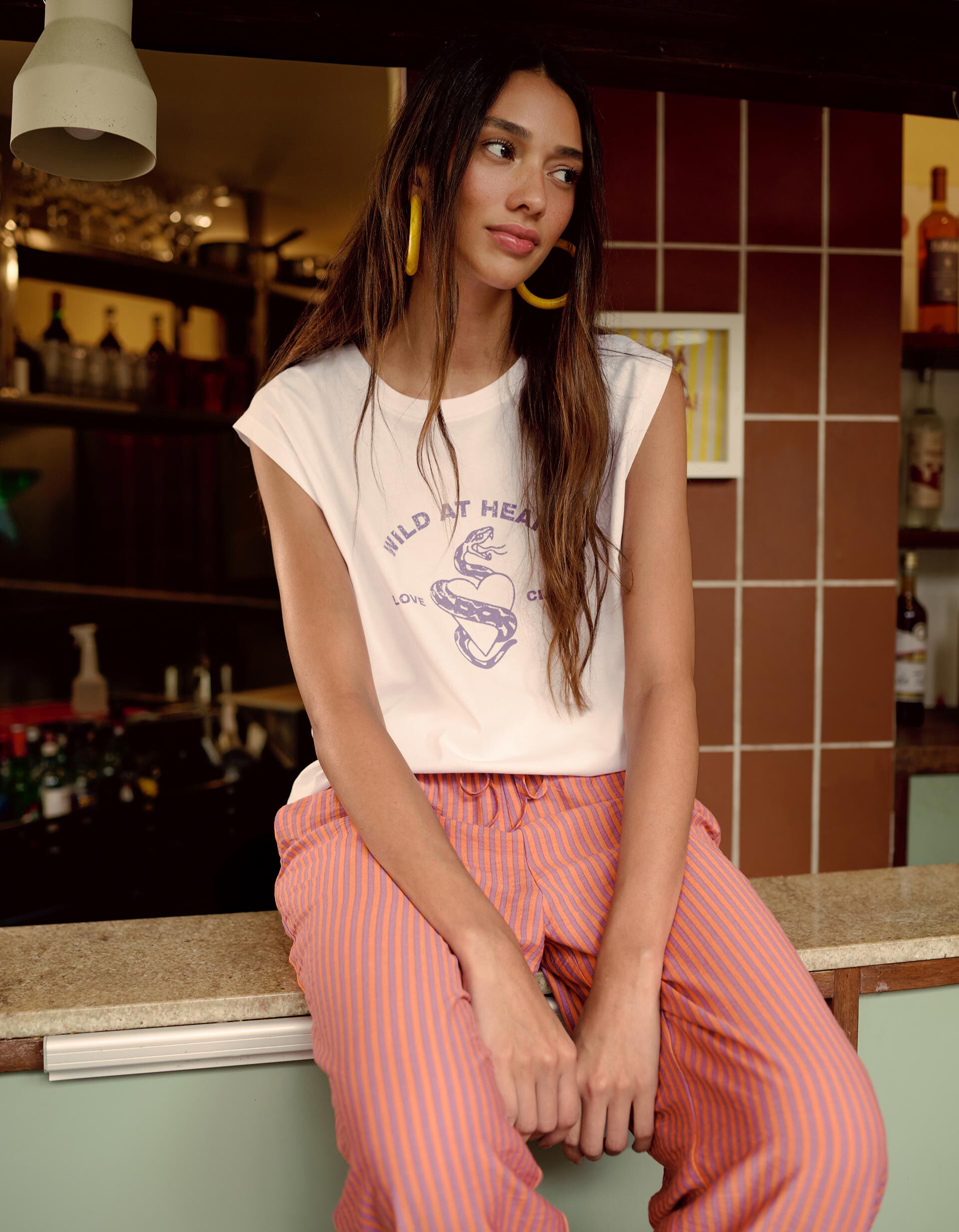 Comprar Online T-shirt Estampada, Mulher, Branco
