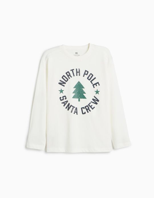 Comprar Online T-shirt Manga Comprida, Menino, Branco