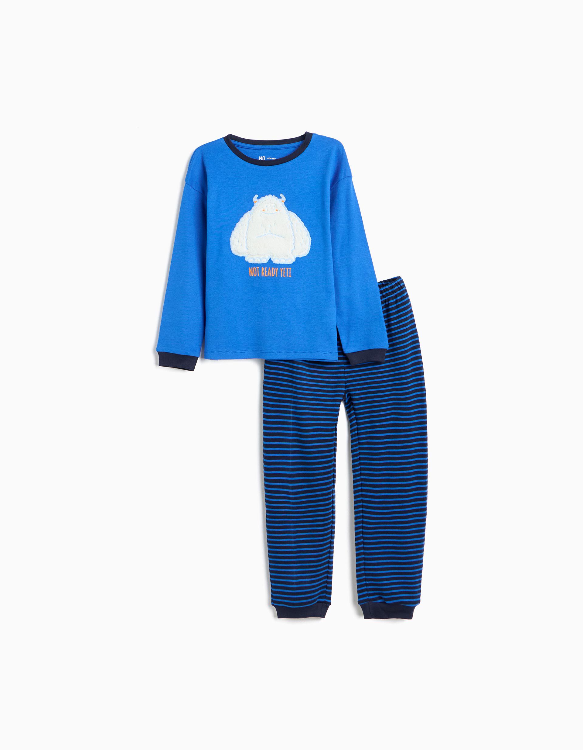 Comprar Online Pijama De Malha Interlock, Menino, Azul