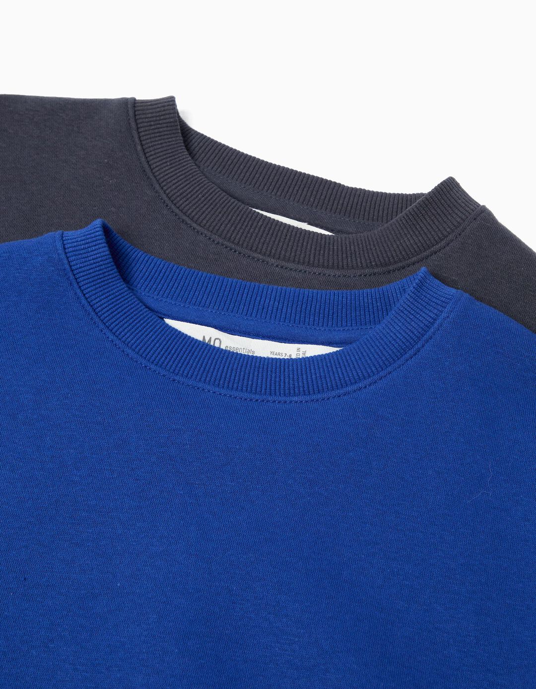 Pack 2 Sweatshirts de Felpa, Menino, Azul Escuro