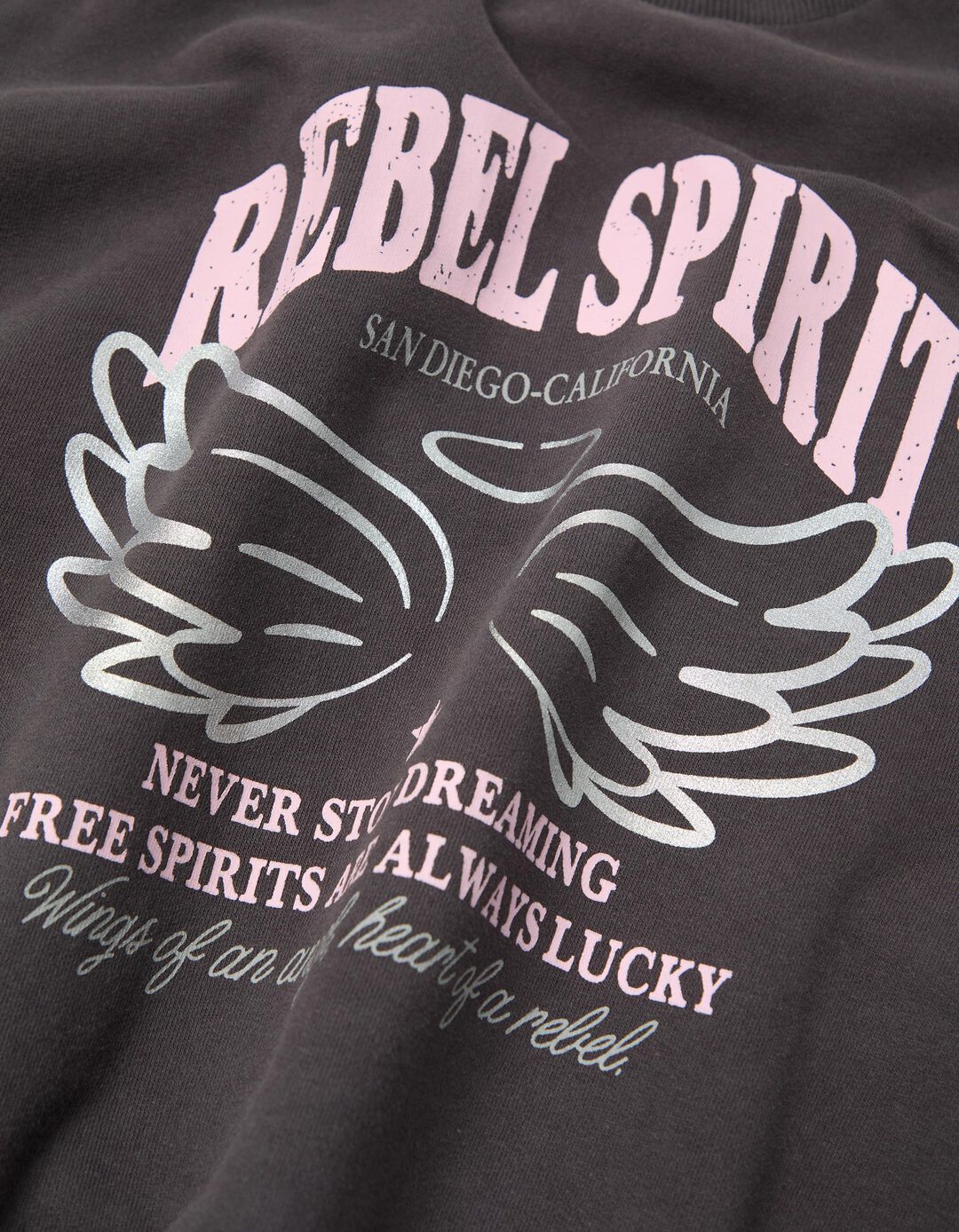 Sweatshirt, Menina, Cinzento Escuro