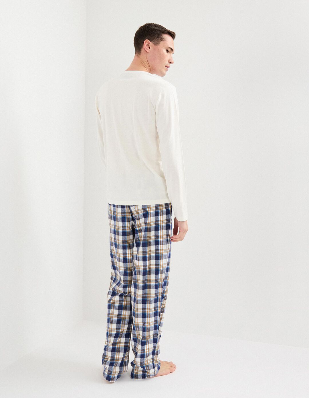 Pijama Algodão, Homem, Branco