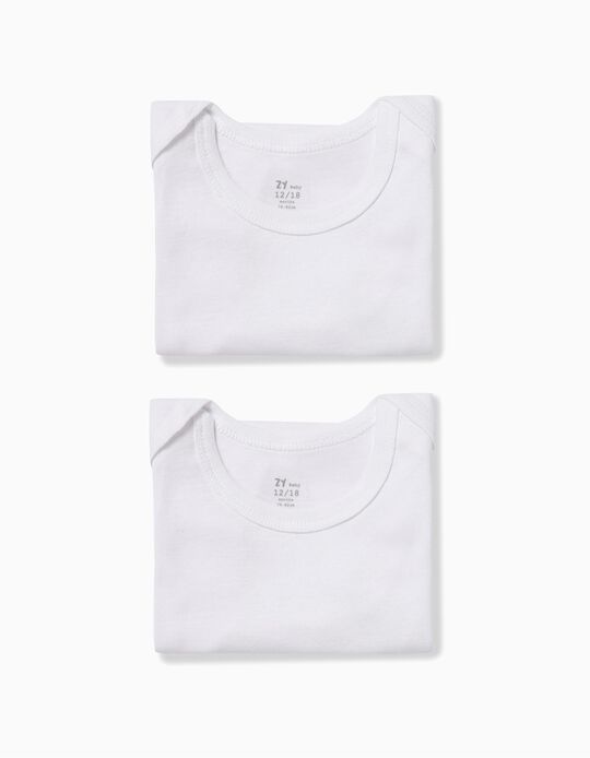 Pack 2 Bodies Manga Curta Brancos