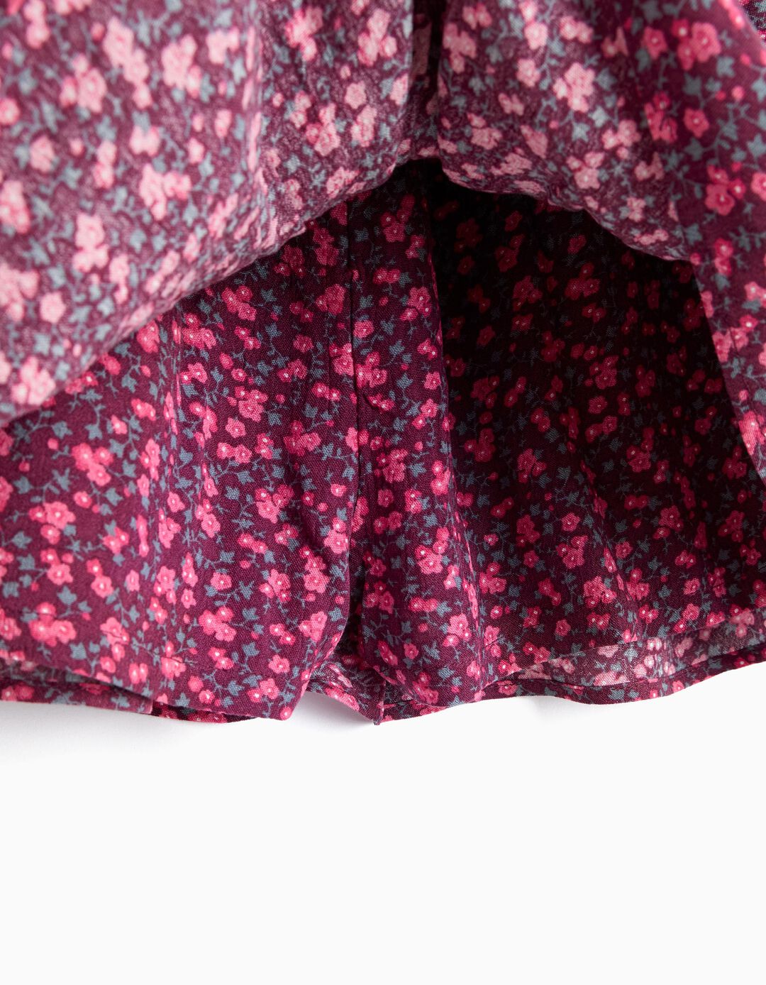 Saia-Cal&ccedil;&atilde;o Estampada, Menina, Rosa Escuro