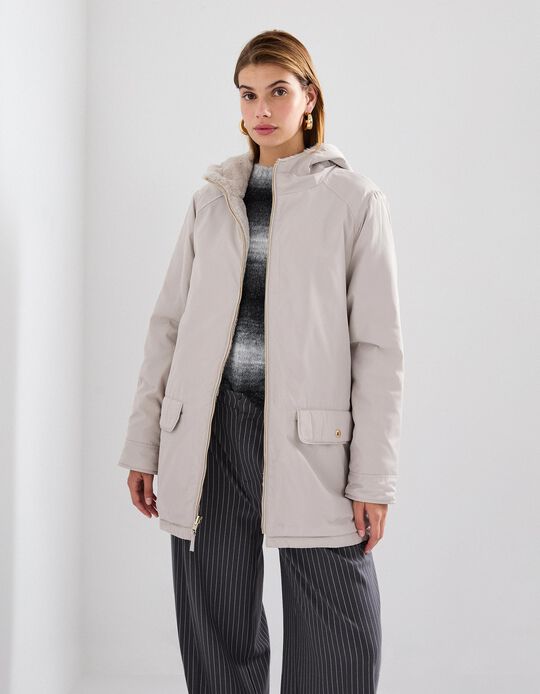 Comprar Online Parka Reversível, Mulher, Cinzento