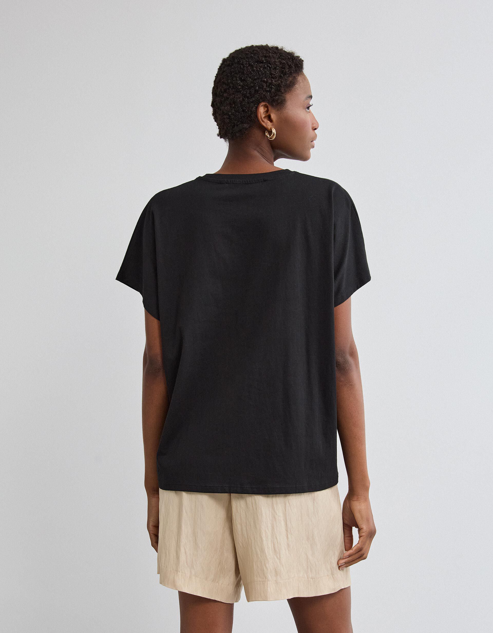 Comprar Online T-shirt Manga Curta, Mulher, Preto