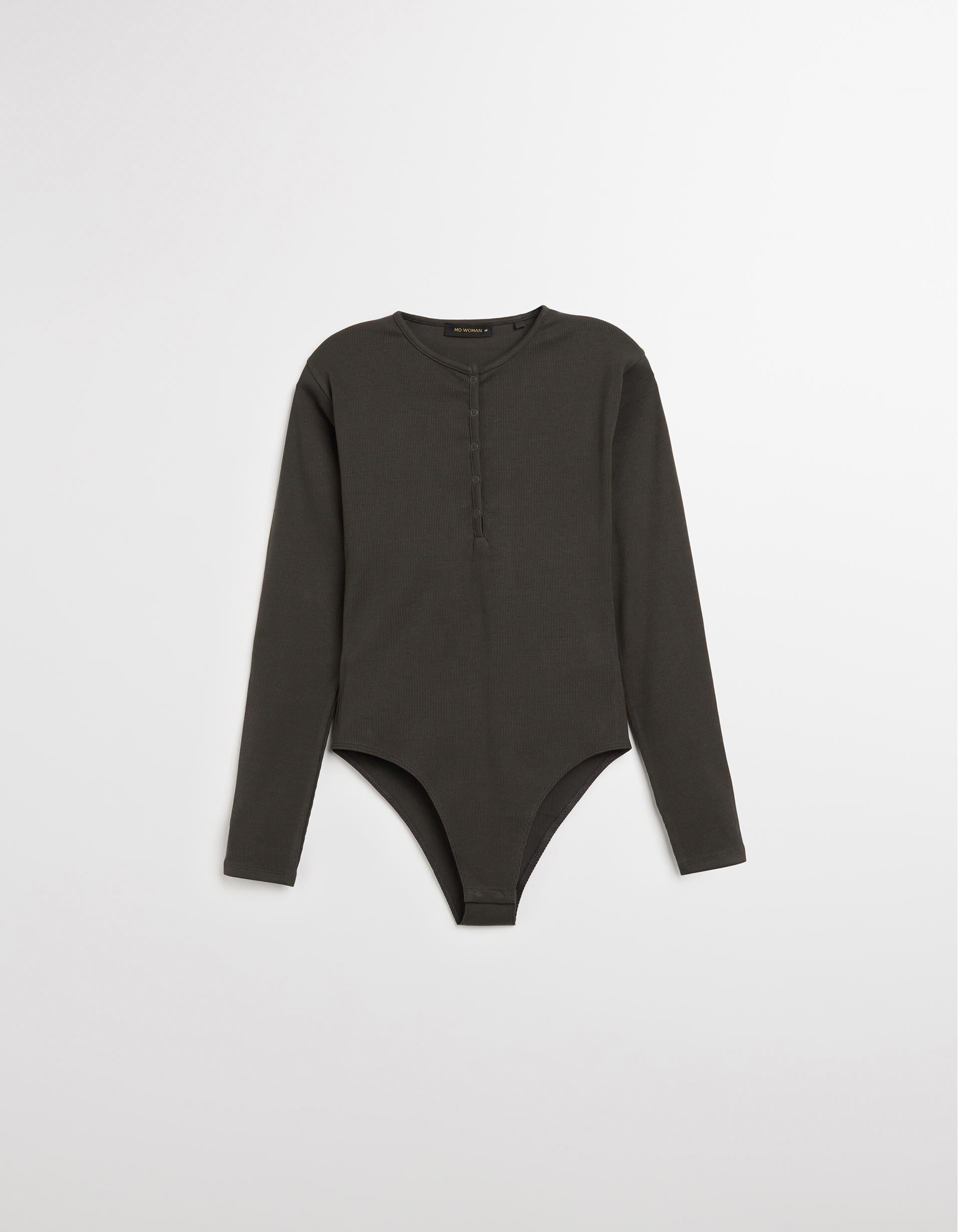 Comprar Online Body com Bot&otilde;es, Mulher, Cinzento Escuro