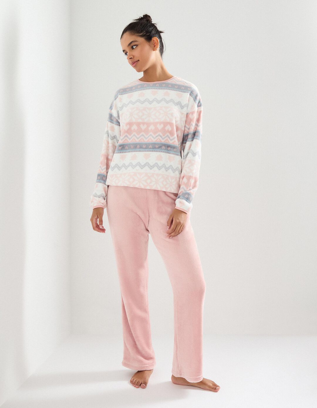 Pijama, Mulher, Rosa Claro