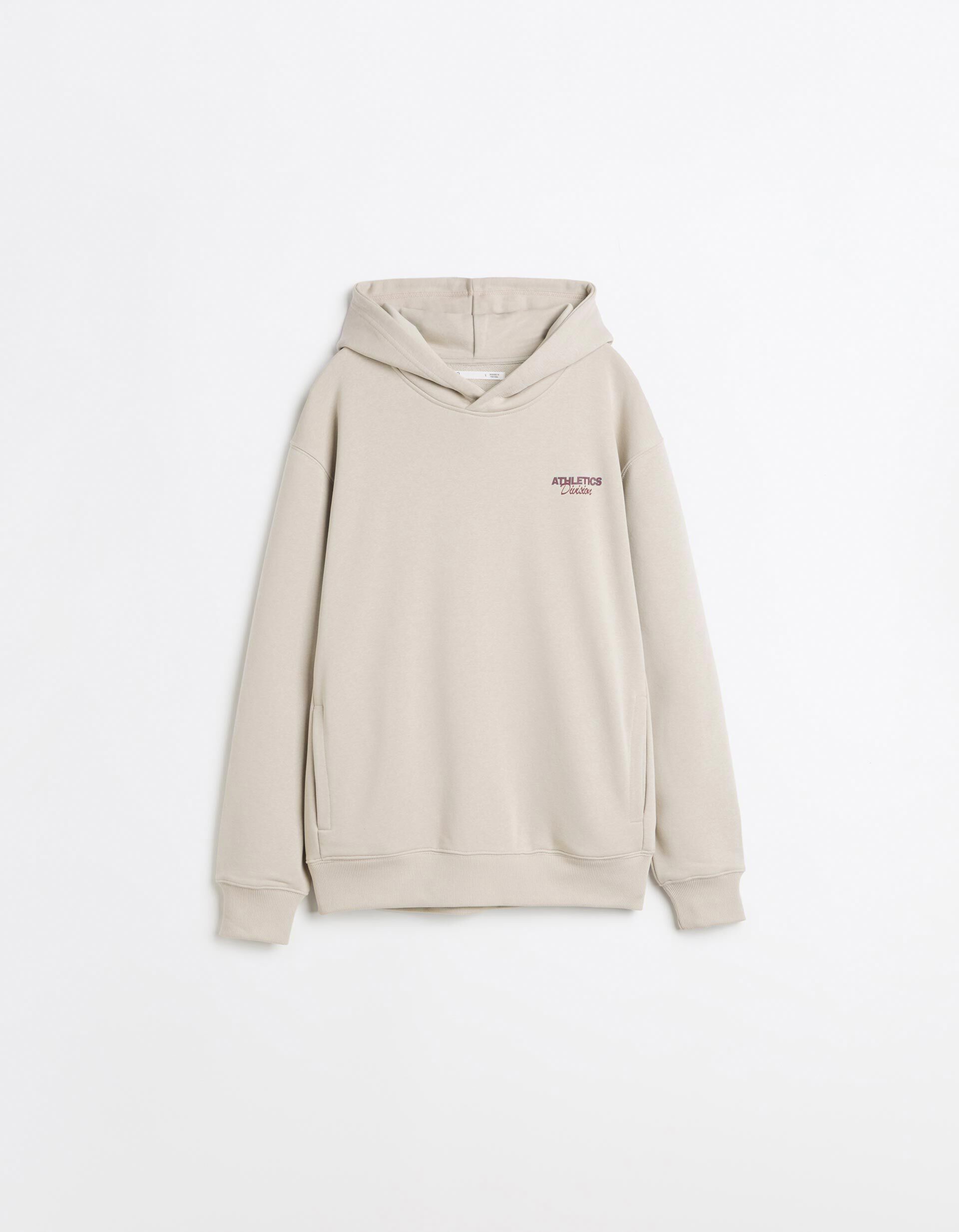 Comprar Online Sweatshirt De Felpa Estampada, Homem, Bege Claro